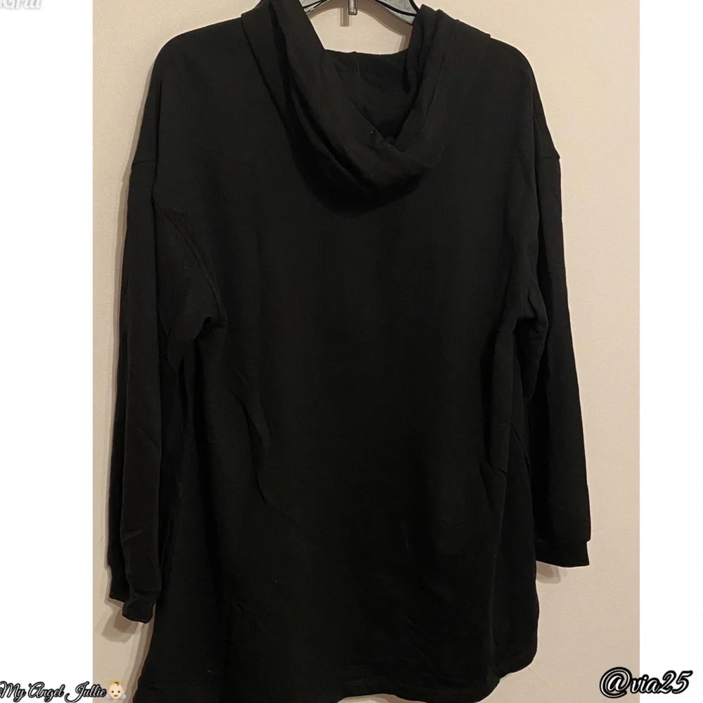 Max Studio Cardigan Women’s Sweater Size: Medium Color: Black - Picture 4 of 10